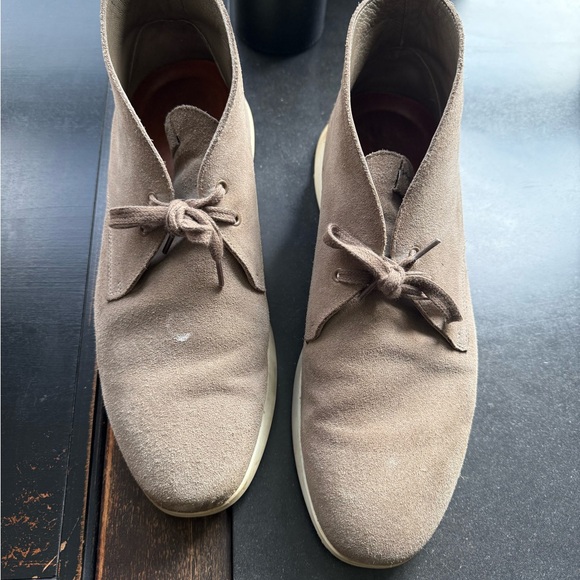 Men's Taupe Suede Chukka Boots - Picture 1 of 6
